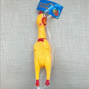 NWT Shrilling Yellow Chicken Toy